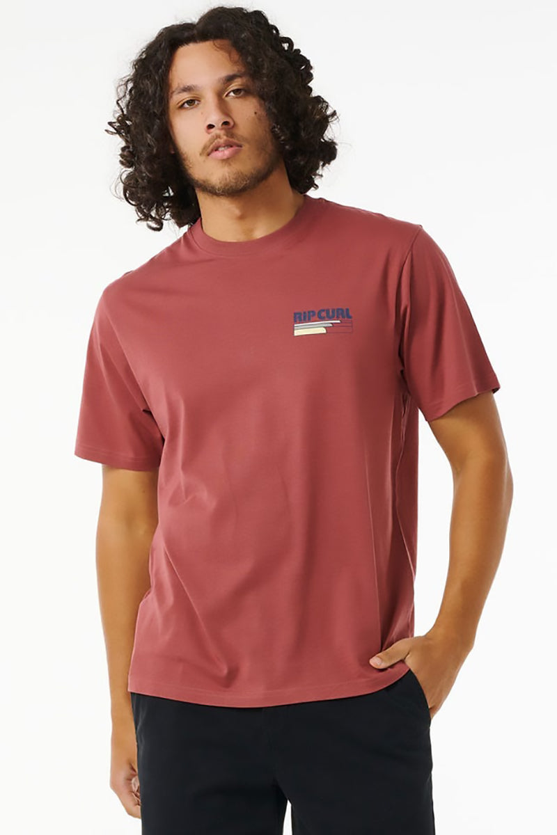 Rip Curl - Surf Revival Line Up Tee in Apple Butter