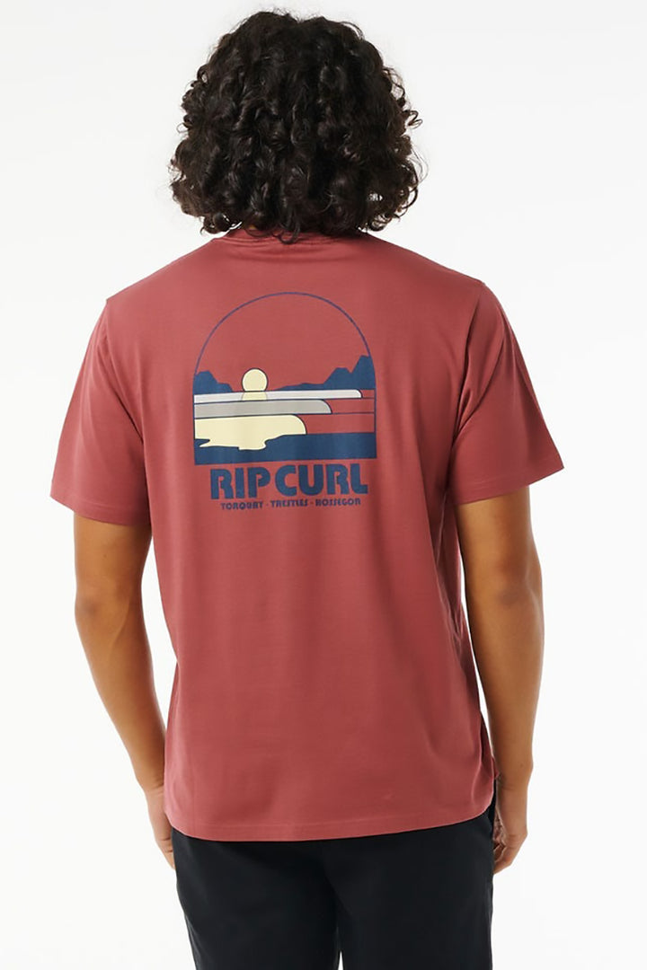 Rip Curl - Surf Revival Line Up Tee in Apple Butter