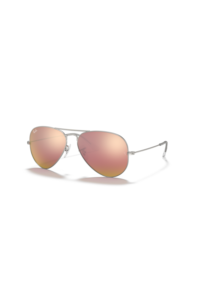 Ray Ban - Aviator Large Metal in Matte Silver Frames with  display picture 1