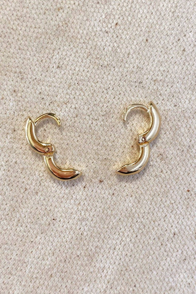 GoldFi - Mini Rounded Hoop Earrings in 18k Gold Fill