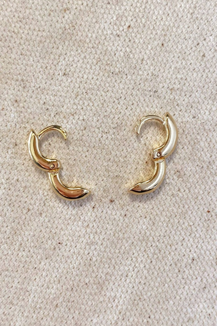 GoldFi - Mini Rounded Hoop Earrings in 18k Gold Fill