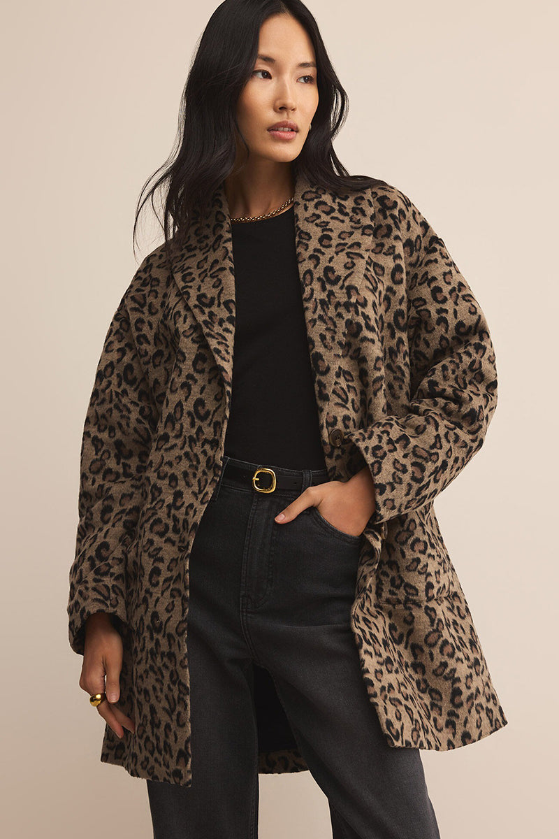 Z Supply - Lennon Animal Coat in Suede