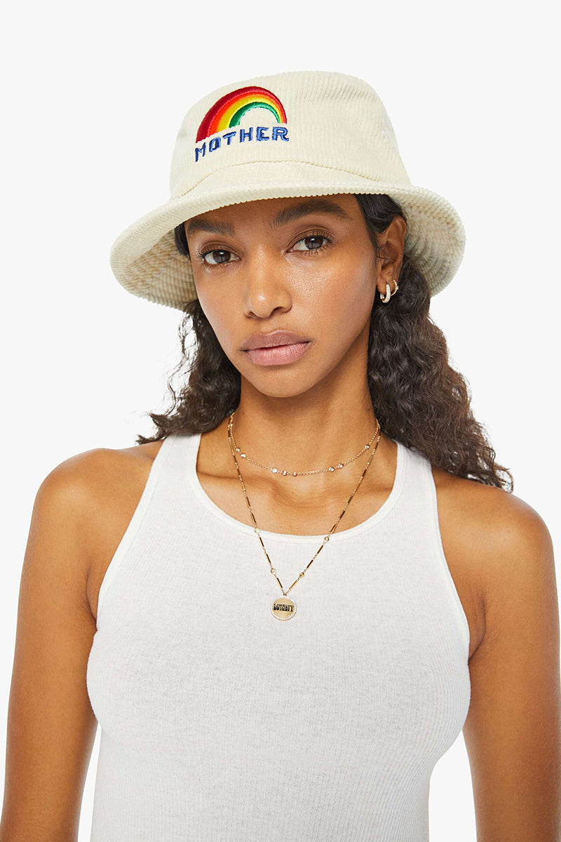 Mother Denim - The Bucket List Hat in Rainbow Mother – Blue  display picture 3