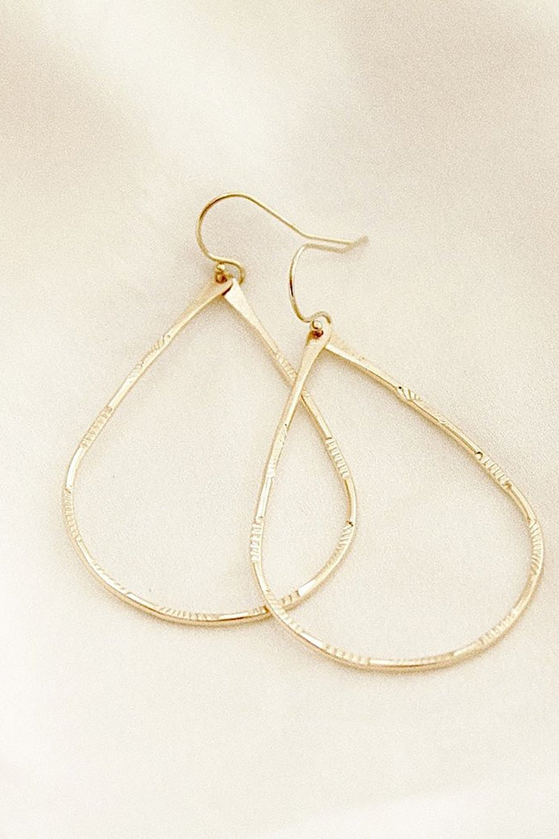 Sea To Seed - Medium Western Hoops in Gold