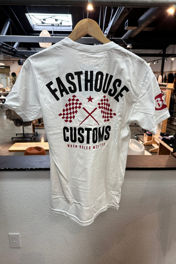 FASTHOUSE - 68 Trick Short Sleeve Tee in White/Red
