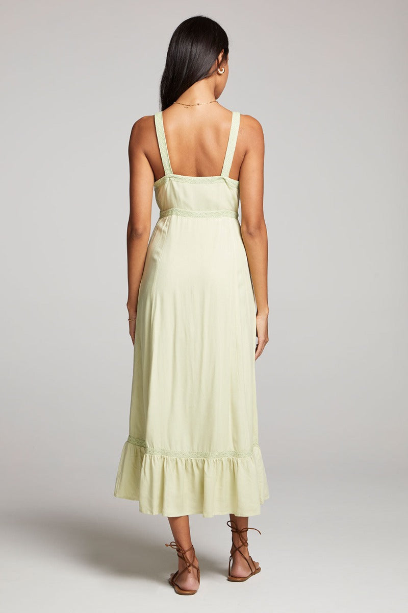 Saltwater Luxe - Priscila Midi Dress in Limelight