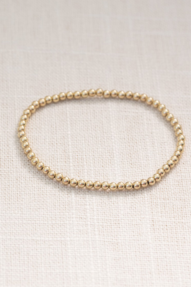 Coast and Cove - Gold Ball Bracelet - 3mm