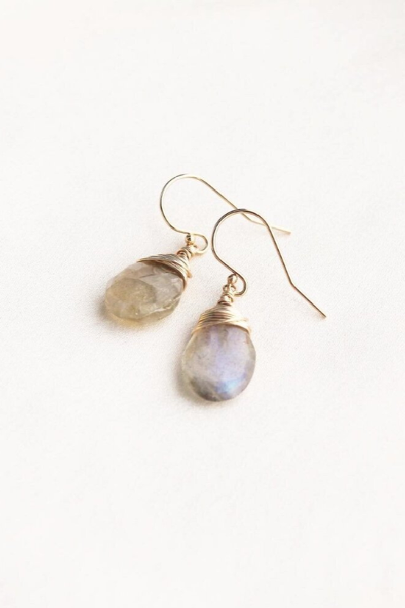 Sea to Seed - Labradorite Drops in 14k Gold Fill