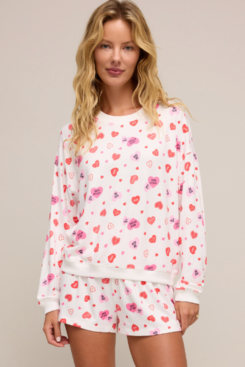 Z Supply - Valentine Long Sleeve Top in Vanilla Ice
