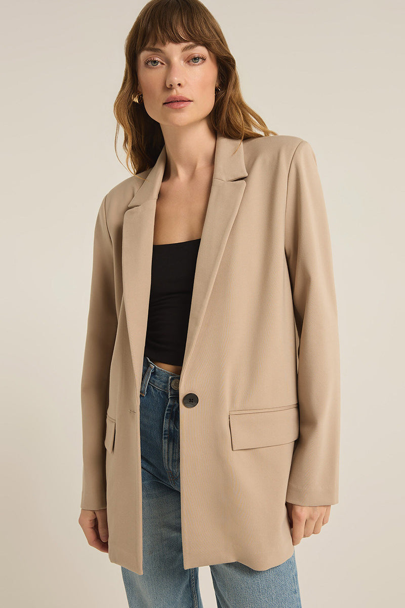 Z Supply - Do It All Relaxed Blazer in Putty – Blue Ox Boutique