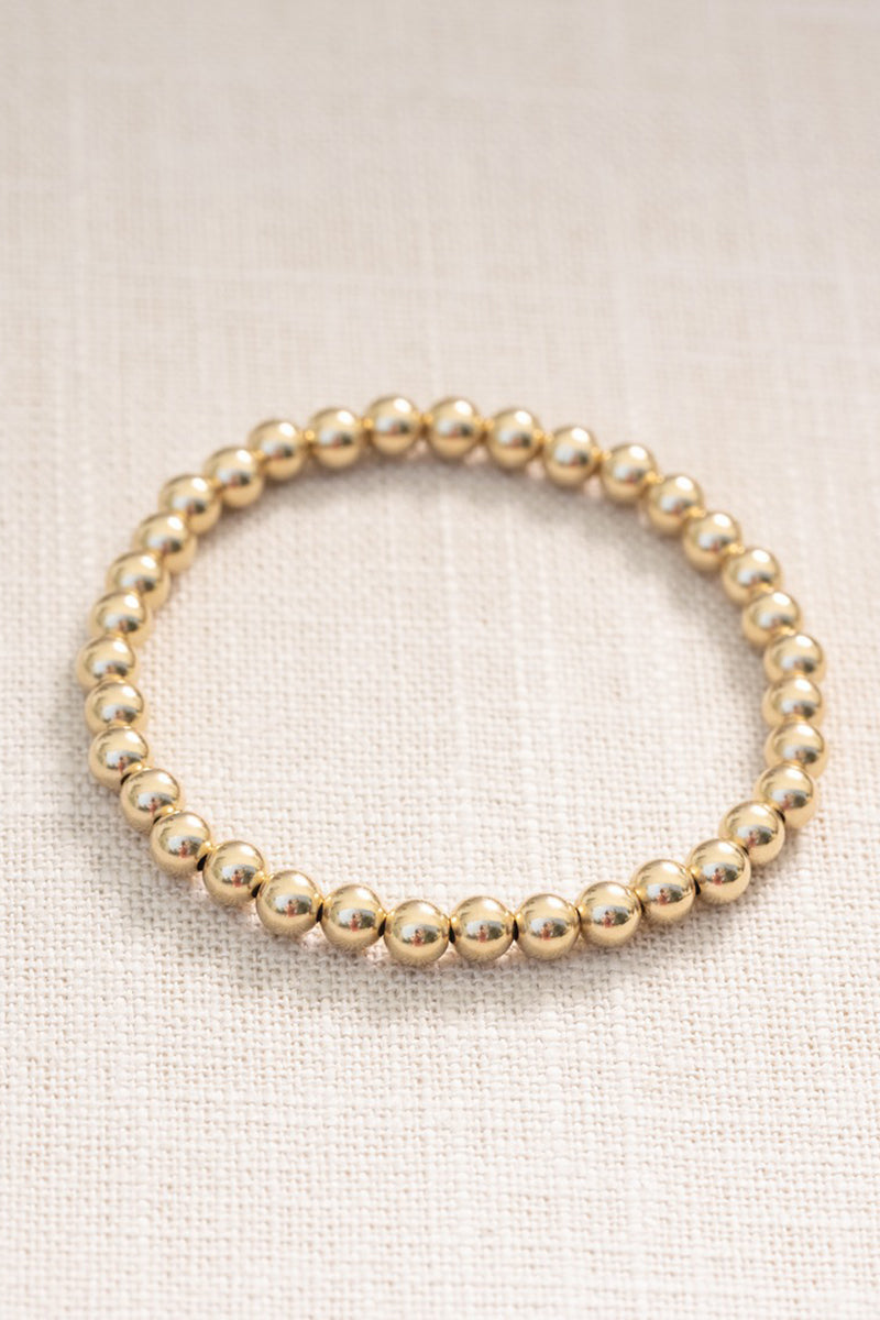 Coast and Cove - Gold Ball Bracelet - 5mm