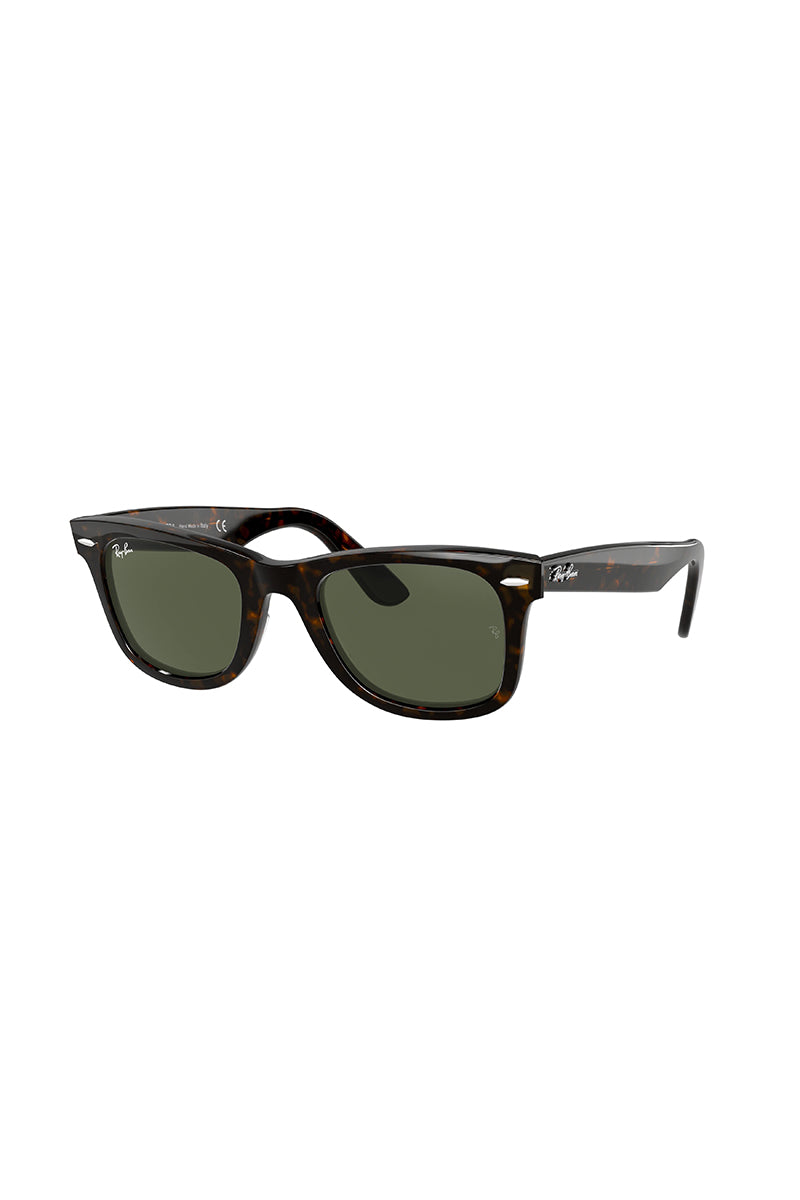 Ray Ban - Original Wayfarer Classic Tortoise w/ G-15 GREEN POLARIZED SUNGLASS - RB214090250