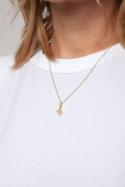 MIRANDA FRYE - Gothic Letters Charm in Gold - H