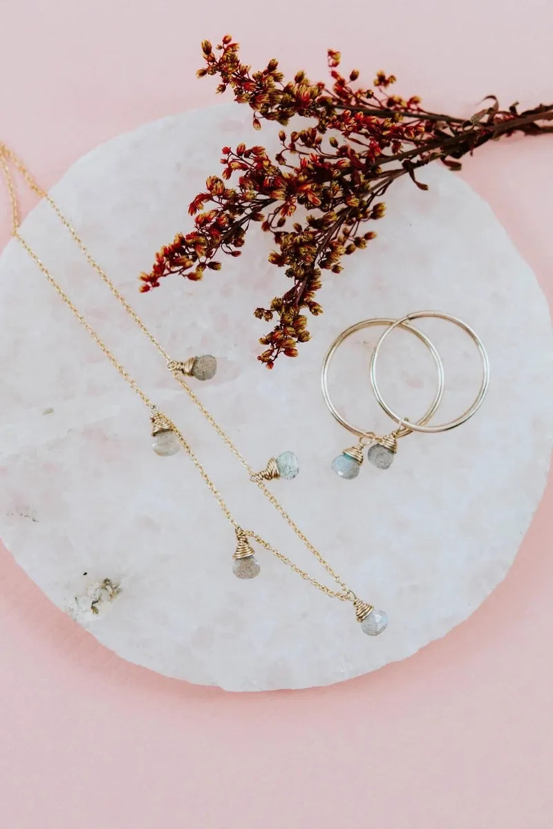 Tree Myriah - Chlo Necklace with Moonstone in 14k Gold Fill