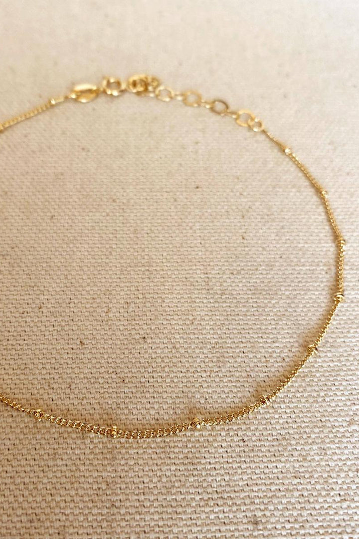GoldFi - 18k Gold Filled Satellite Chain Anklet