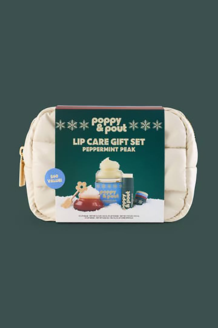 Poppy & Pout - Puffer Bag Gift Set, Retro Ski - Limited Edition