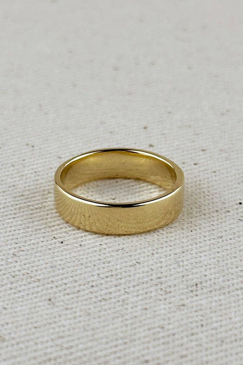 GoldFi - 18k Gold Filled Polished Flat Band Ring