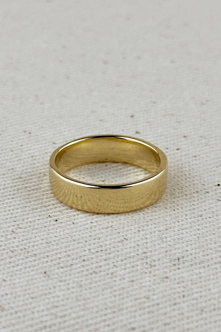 GoldFi - 18k Gold Filled Polished Flat Band Ring
