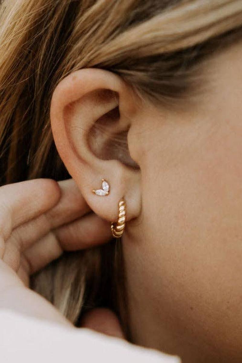 Mauve Jewelry Co. - Brooklyn Twist Hoops in Gold Vermeil