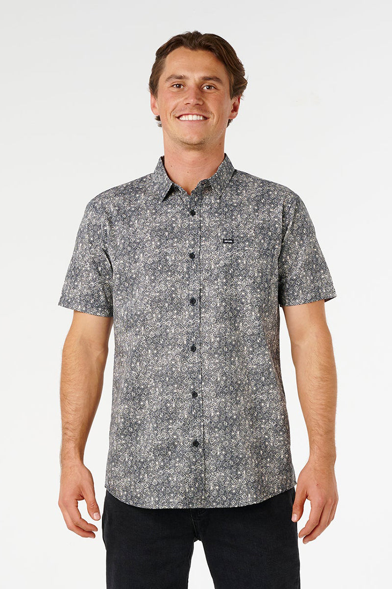 Rip Curl - Hypno Micro Short Sleeve Shirt in Washed Black