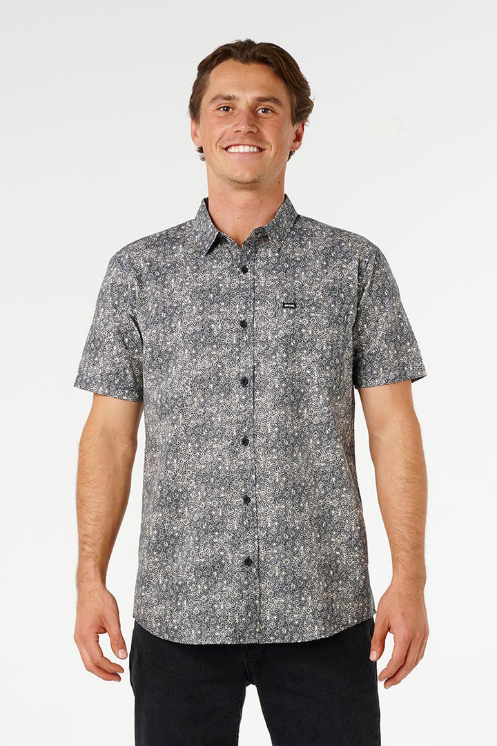 Rip Curl - Hypno Micro Short Sleeve Shirt in Washed Black
