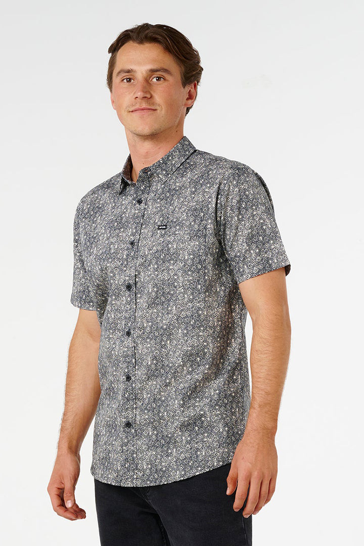 Rip Curl - Hypno Micro Short Sleeve Shirt in Washed Black