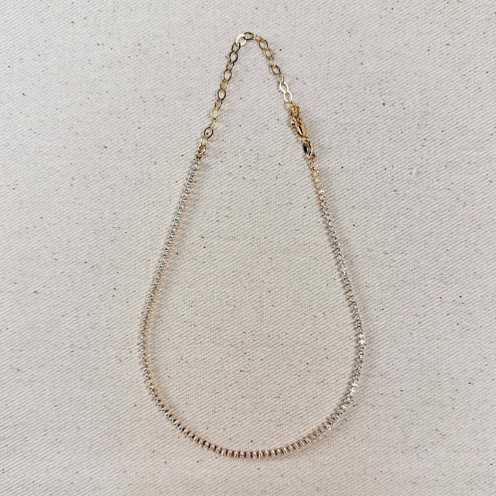 GoldFi - 18k Gold Filled Marquise Tennis Necklace
