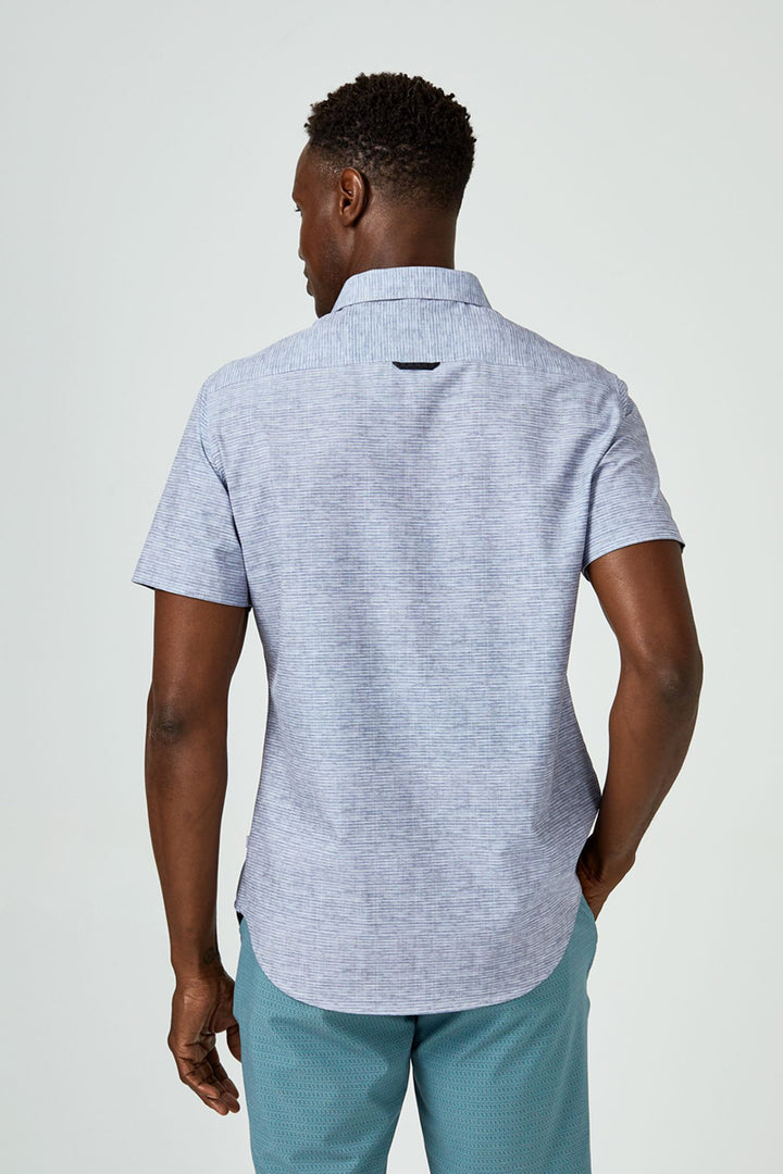 7DIAMONDS - Terrace Short Sleeve Shirt in Grey