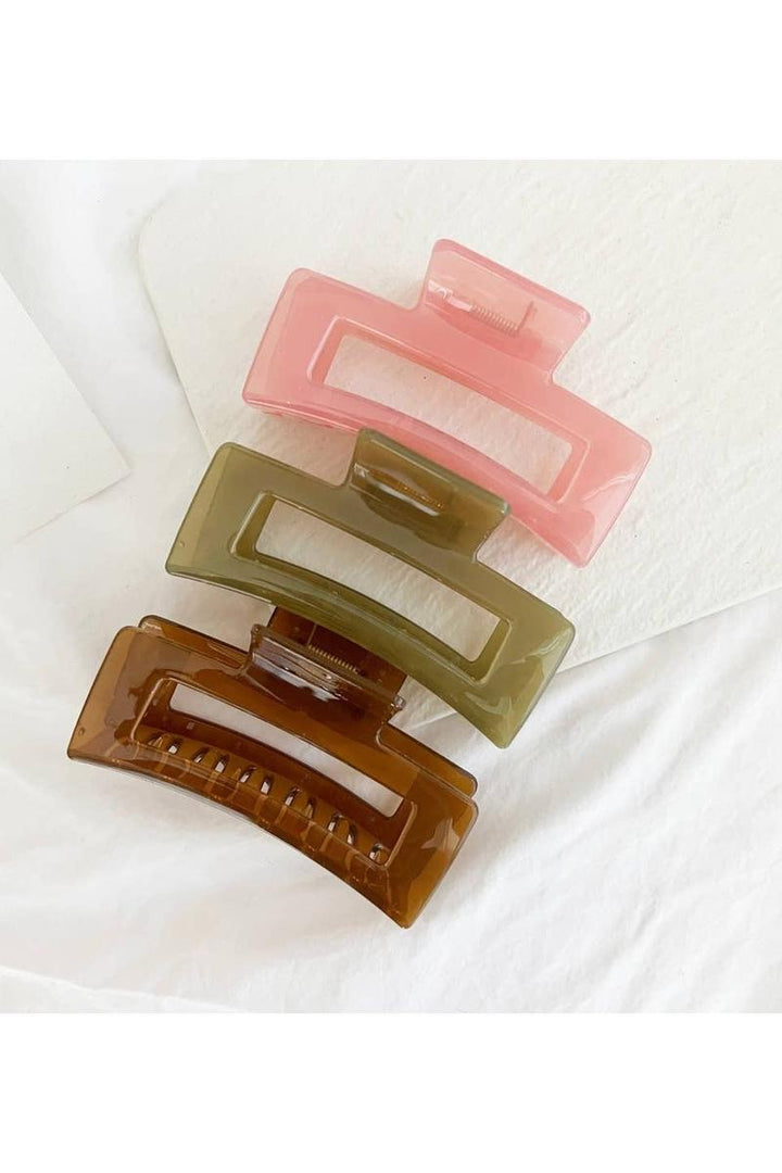 LoveLina - Jumbo 4 inch Hair Clips in Olive