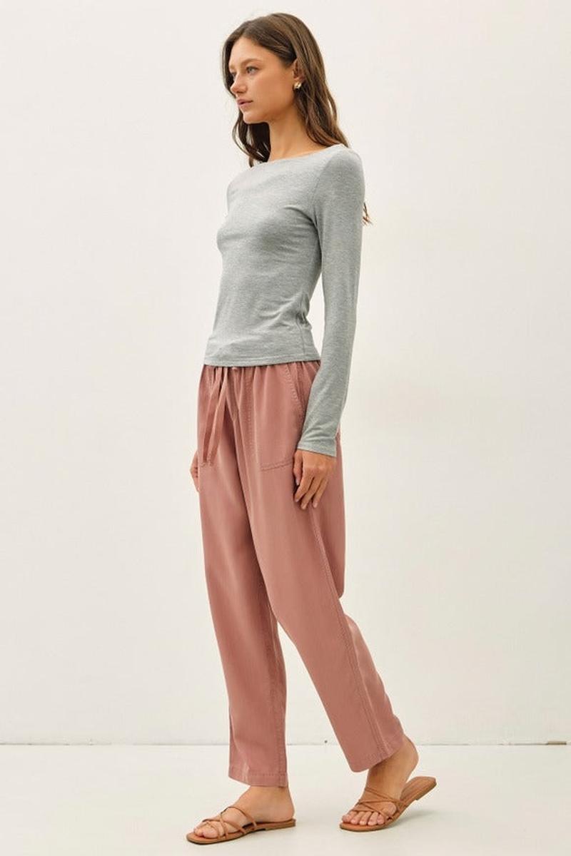 Be Cool - Boat Neck Long Sleeve Top