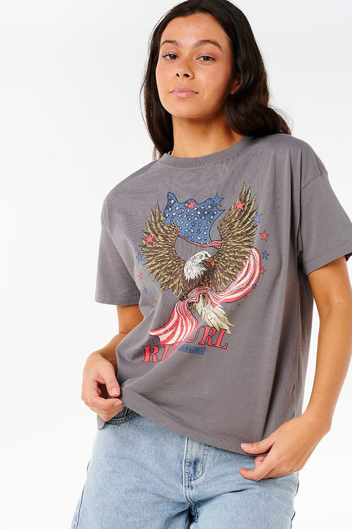 Rip Curl - 4th of July Relaxed Tee in Charcoal
