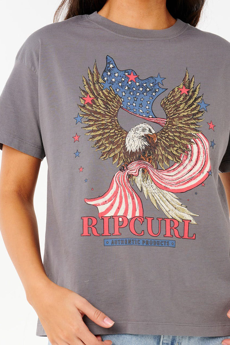 Rip Curl - 4th of July Relaxed Tee in Charcoal