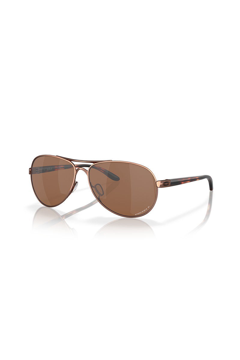 Oakley - Feedback in Rose Gold Frames with Prizm Tungsten Polarized Lenses - OO4079-3159