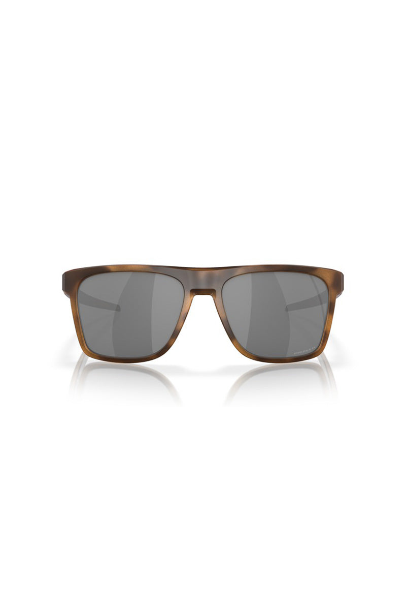 Oakley - Leffingwell in Matte Brown Tortoise Frames with Prizm Black Polarized Lenses - 0OO9100 91001857