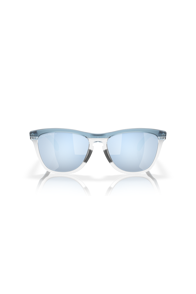 Oakley - Frogskins™ Range in Transparent Stonewash Frame with Prizm Deep Water Polarized Lenses - OO9284 09-55