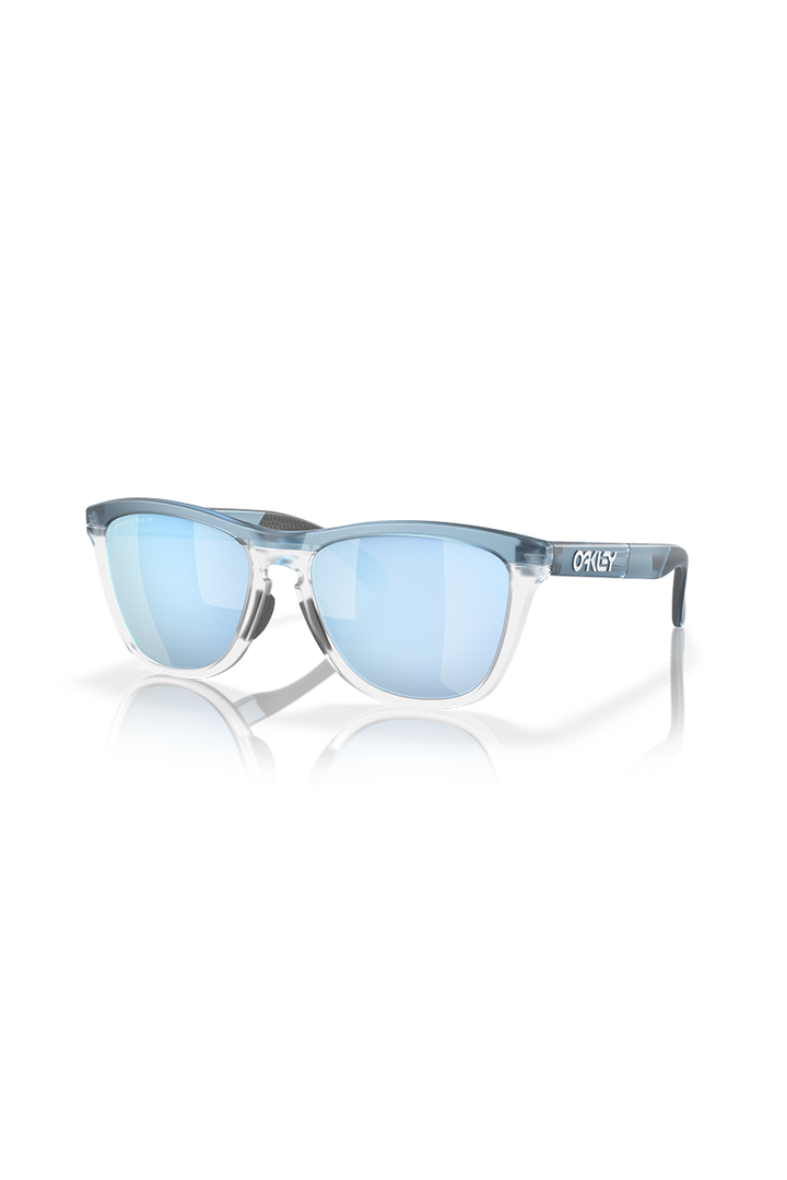 Oakley - Frogskins™ Range in Transparent Stonewash Frame with Prizm Deep Water Polarized Lenses - OO9284 09-55