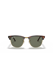 Ray Ban - Clubmaster Classic in Red Havana with Green Externally Treated Polarized Lenses - 0RB3016990/5851