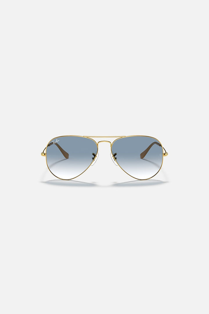 Ray Ban - Aviator Gradient in Polished Gold Frames with Blue Gradient Lenses - 0RB3025001/3F58