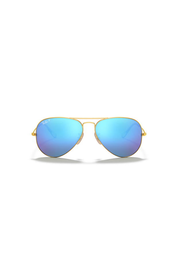 Ray Ban - Aviator Large Metal in Gold with Polarized Blue Externally Treated Lenses - 0RB3025112/4L58