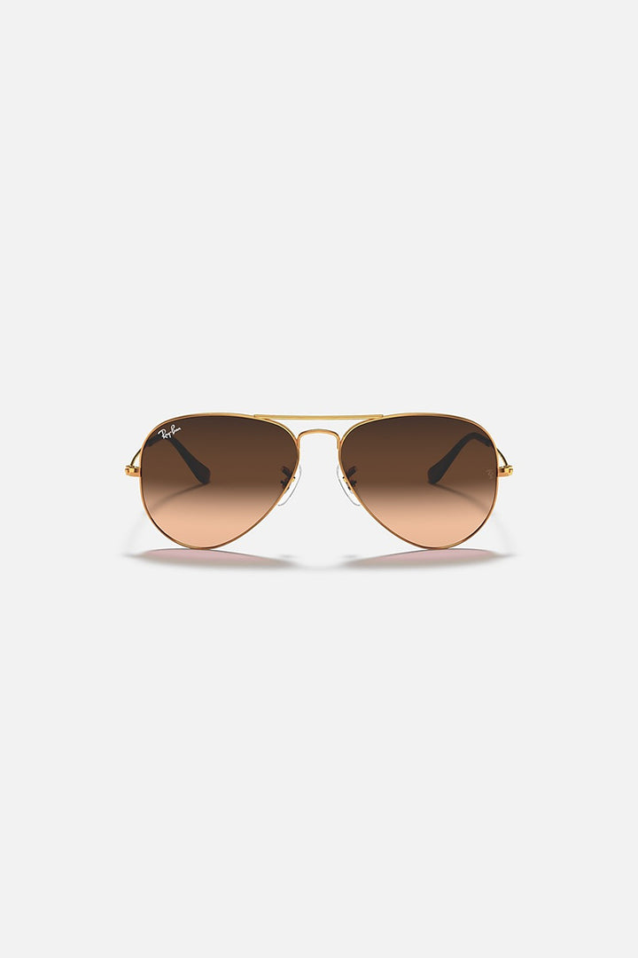 Ray Ban - Aviator Gradient in Polished Light Brown Frames with Brown Gradient Lenses - RB30259001A558
