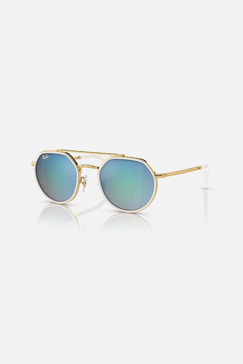 Ray Ban - Arista Gold Polished Frame Brown Gradient/Blue Lenses - RB37 ...