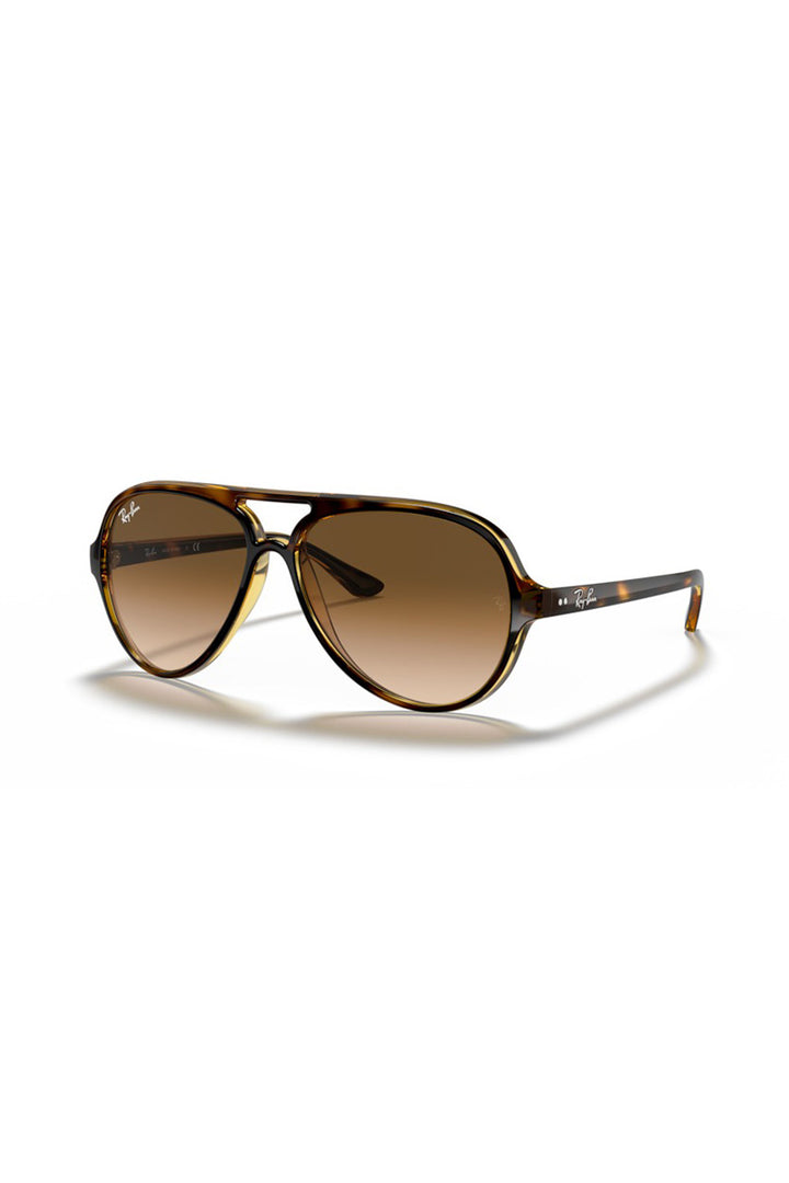 Ray Ban - Cats 5000 Classic in Polished Light Havana Frames with Light Brown Gradient Lenses - 0RB4125 710/5159