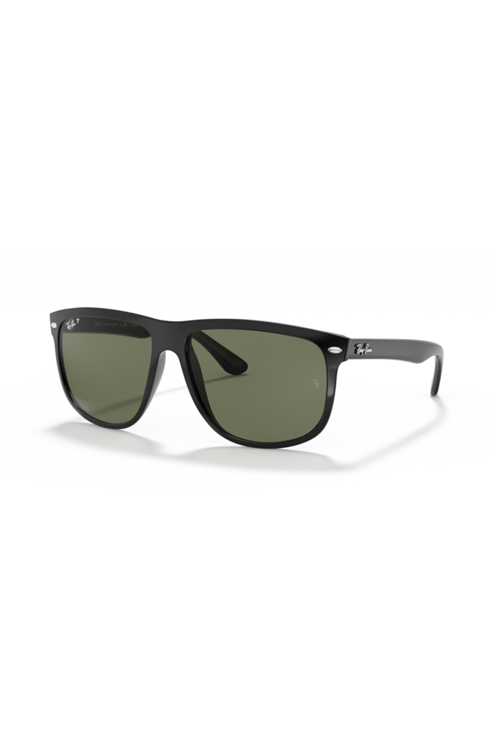 Ray Ban - Boyfriend in Polished Black Frames with Dark Green Classic Lenses - 0RB4147601/5860
