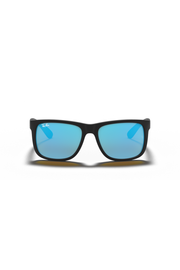 Ray Ban - Justin Color Mix in Matte Black with Blue Mirror Lenses - 0RB4165622/5555