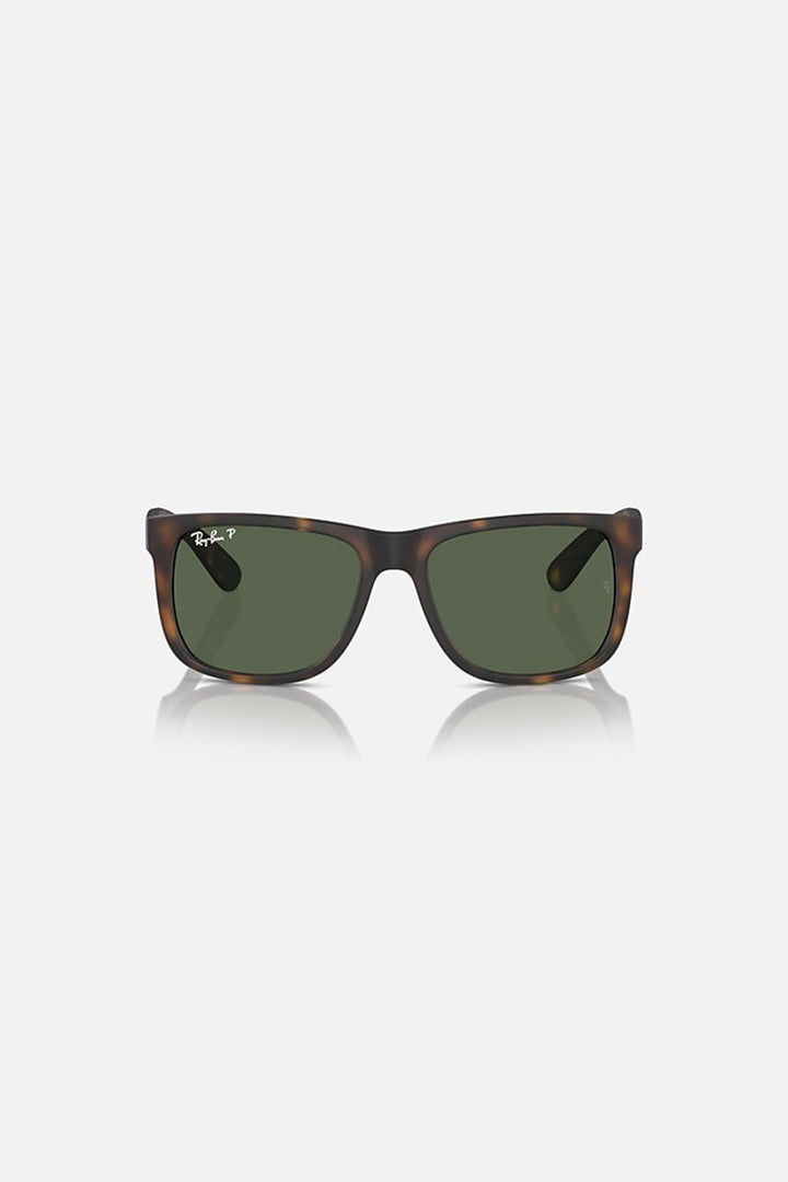 Ray Ban - Justin Classic in Matte Havana Frames with Dark Green Polarized Lenses - 0RB4165865/9A55