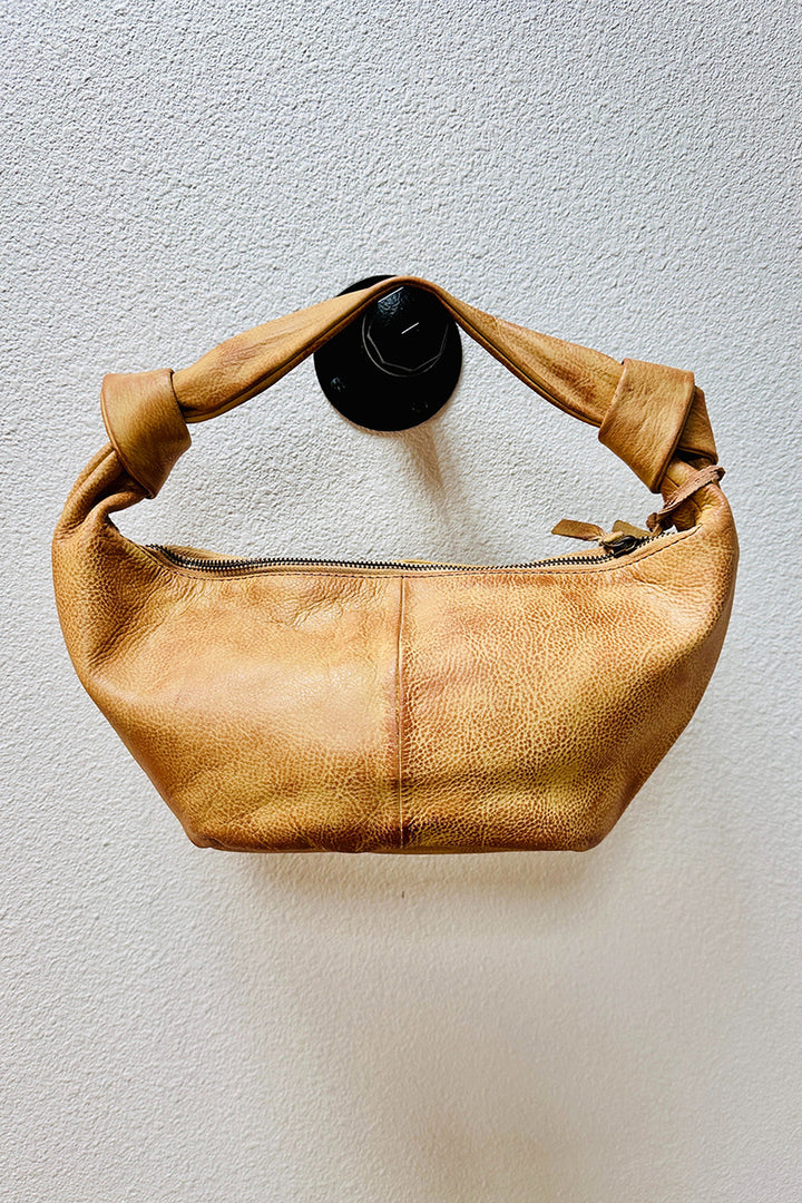 Rock Paper Scissors - "Knot" Handbag in Cognac