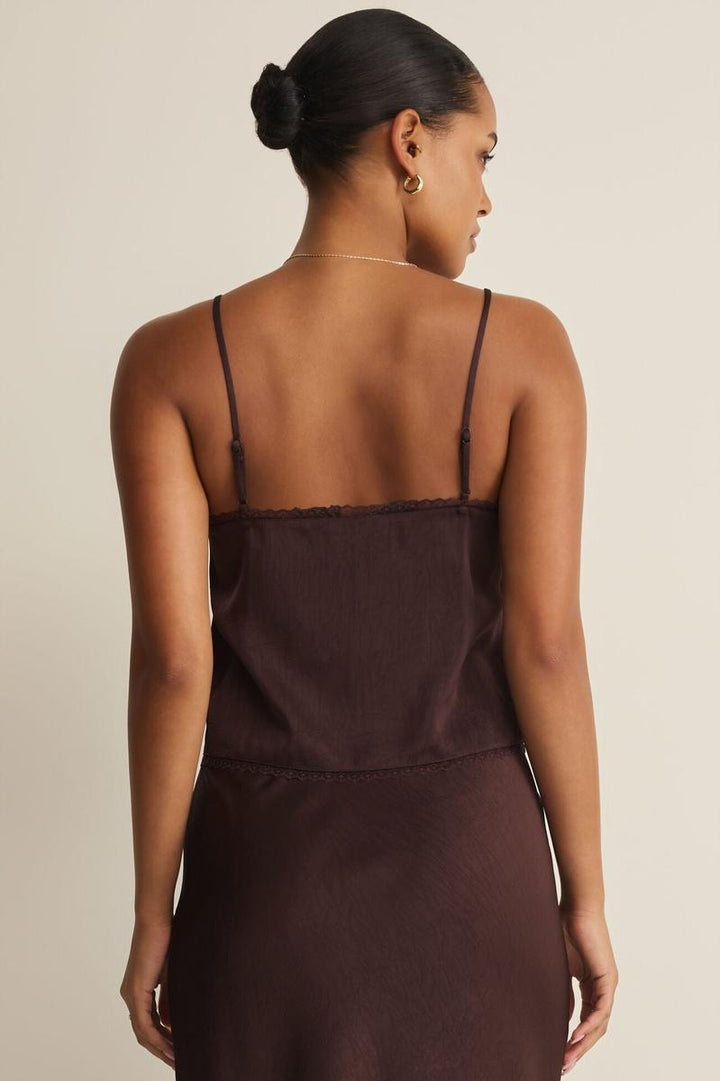 Z Supply - Viva Tank in Chocolate Cherry