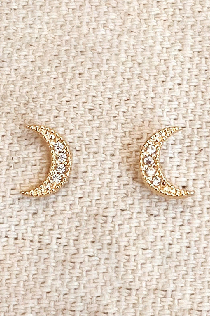 GoldFi - 18k Gold Filled Crescent Moon Studs
