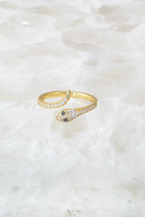 Native Gem - Snake Charmer Ring in Gold