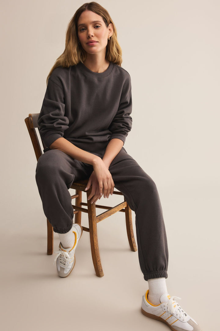 Z Supply - Stadium Cotton Jogger in Washed Black